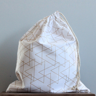 Extra Large Cotton Laundry Bag with Drawstring Closure