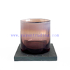 Popular Style 9oz Handmade Glass Candle Holder Wholesale Candle Jar