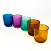 8oz Empty Round Bottom Candle Jar Colored Translucent Glass Candle Jars Holder