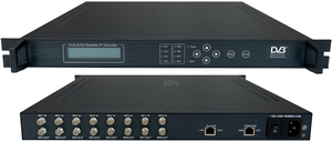 Decodificador IP satelital HPS864 8CH DVB-S2 con salida de 64 Spts