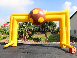 RB21052（6x4m） Inflatable yellow football Arch for advertisement