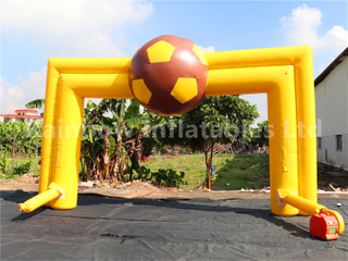 RB21052（6x4m） Inflatable yellow football Arch for advertisement
