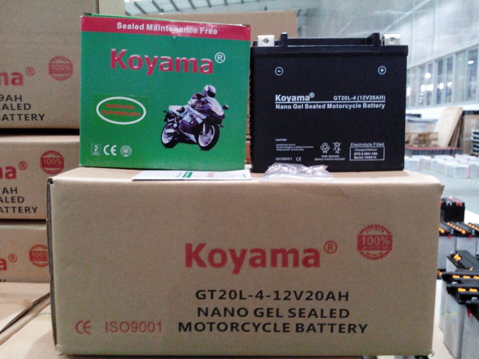 Nano gel Powersport battery 