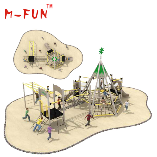 Outdoor climbing playground for kids