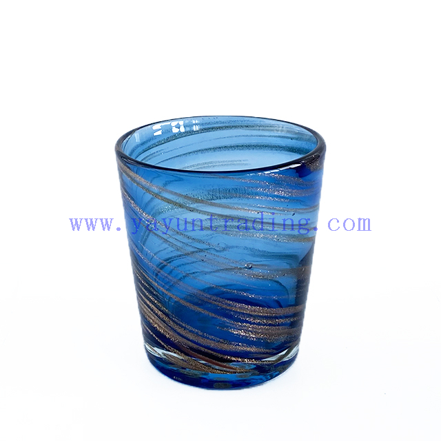 High Quality Horn Shaped Glass Candle Jars for Home Decoration