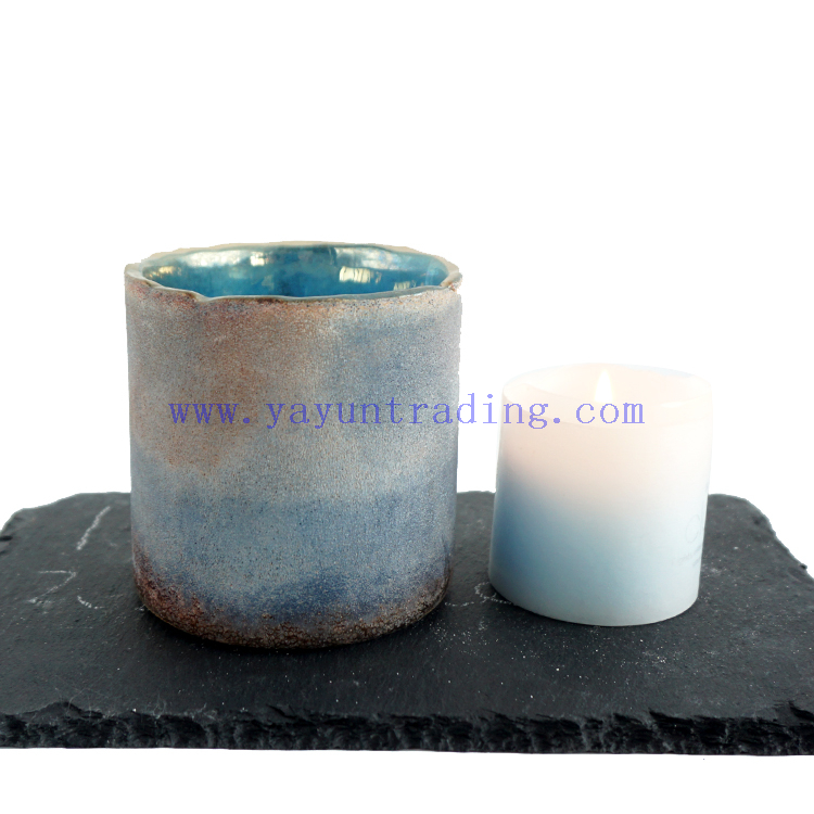 Yayun custom design 250ml vintage glass candle holder for wedding