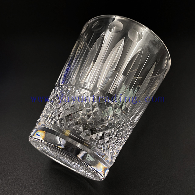 Drinking Glass Hand-cut Glass Whisky Tumblers Horn Shape Clear Transparent Cup