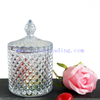 Luxury Colorful Pineapple Shape Empty Glass Candle Jars with Dome Glass Lids