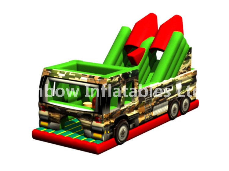 RB5200(4x10x5.5m) Inflatable Missile vehicle Obstacle Course for sales