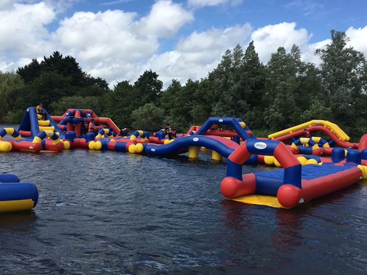 Waterproof Inflatable Water Park Colorful Water Amusement Park