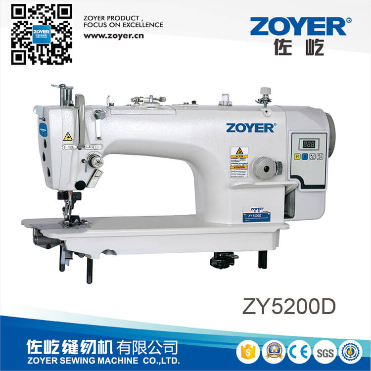 ZY5200D zoyer 直驱高速平缝工业缝纫机带切边机