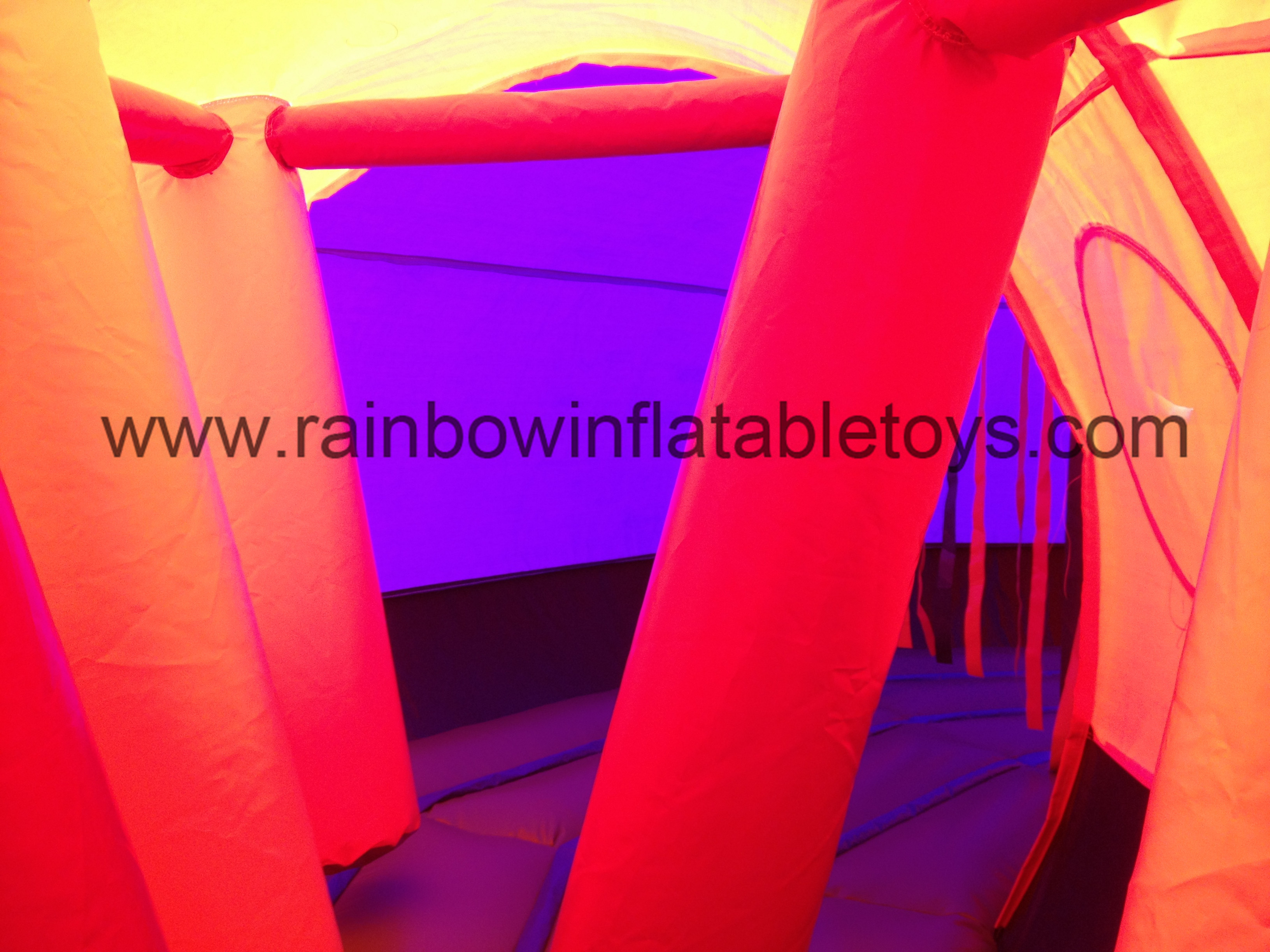 RB12012(20x2.5x4m) Inflatable Giant Butterfly Tunnel Obstacle Course For Sale