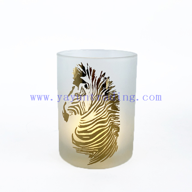High Quality Elegant Empty Cylinder Glass Candle Vessel