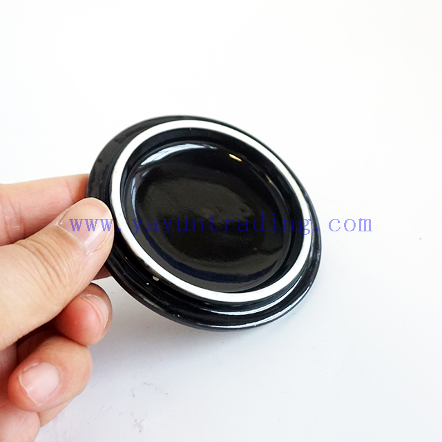 200ml small black laser cut jars with black ceramic lids