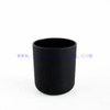 247ml 8oz Matte Black Glass Candle Jar with Different Lids
