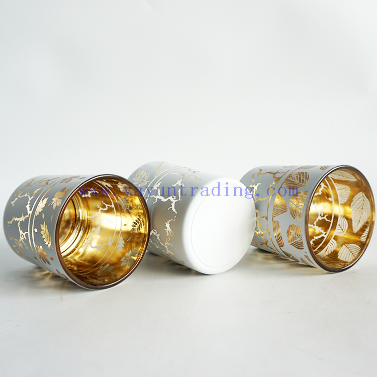 new design laser engraving matte white candle jars
