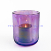16oz Round Custom Colored Electroplated Glass Candle Jars