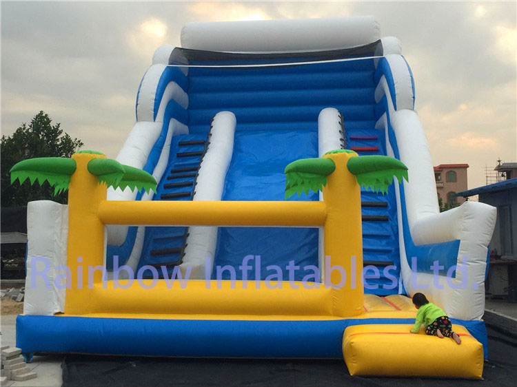 RB6094（10x6m） Inflatable Blue ocean Slide For Sale for child 
