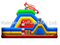 RB05072(7.5x7.5x5m) Inflatable Multi - functional vehicle Obstacle Course for sales 
