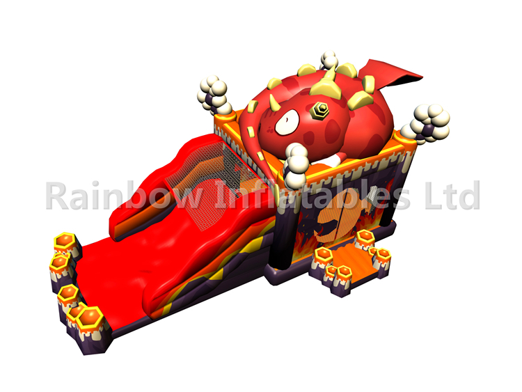 RB03102（10x4x4.5m）Inflatable Fire dragon combo for Kids