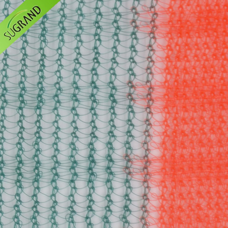 80GSM triángulo verde oscuro oliva red/red de cosecha