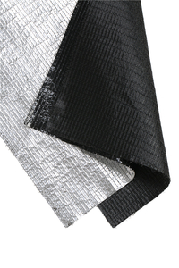 Red de sombra de papel de aluminio de punto negro Ourdoor con UV