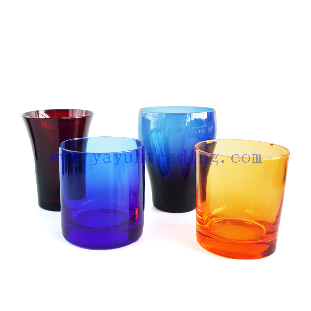 Yayun New arrival 2oz 3oz 7oz 8oz 10oz 12oz multi colors wine drinking glassware water cup juice cup 