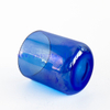 Luxury Iridescent Cobalt Blue Glass Candle Jar for Home Decor