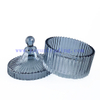 Luxury Empty Electroplated Dome Glass Candle Jars with Lid Wholesale