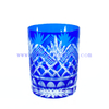 Hot Sale Blue Cylinder Shaped Shot Glass Cup Cocktail Juice Glass Cup