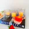 Custom Vintage Christmas Wedding Colorful Recycled Empty Glass Scented Candle Holder Iridescent Jars