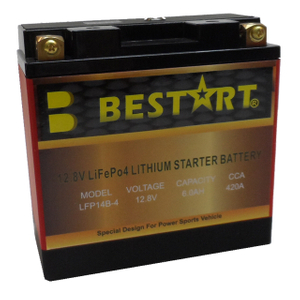 12.8V 6ah LiFePO4 Lithium Starter Battery LFP14B-4