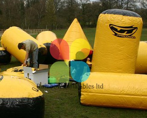 RB50030（customized）Inflatable paintball bunkers for sale