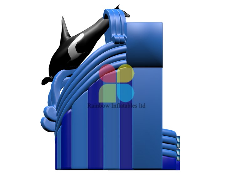 RB06108（6x9x3.8m）Inflatable whale water slide hot sale