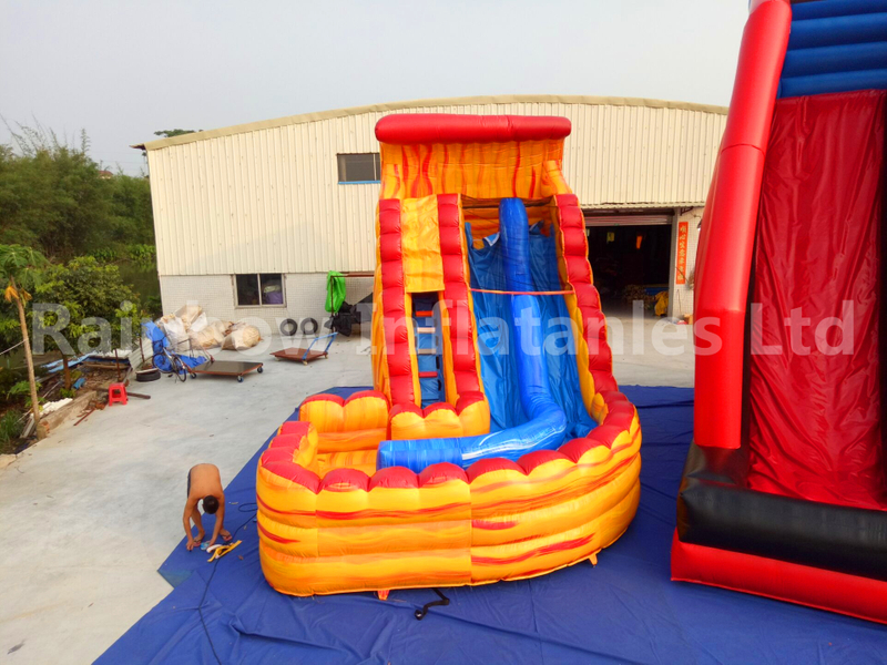 RB6083（4.5x7m） Inflatable Commercial Grade PVC Tarpaulin Water Slide Used In Water Park