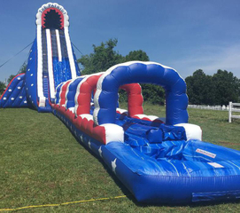 Inflatable Water Slide with Slip n Slide 55 feet long