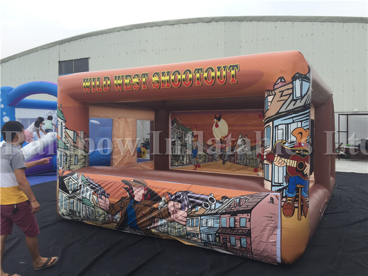 RB9001-1（4x4.8m） Inflatable New Design Nerf Gun Shooting Game For Sale 