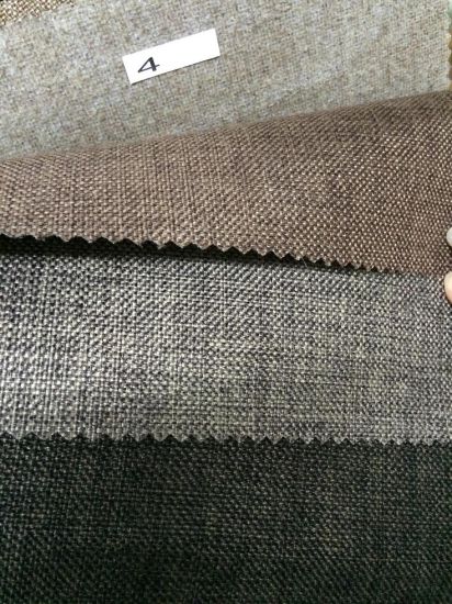 2016 Polyester Linen Fabric for Sofa and Furniture