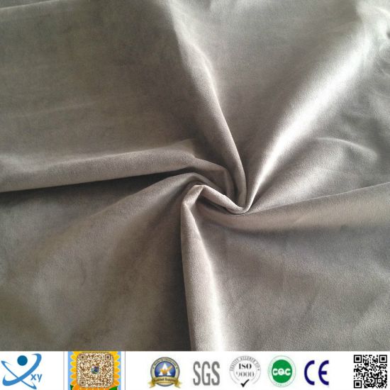Plain Super Soft Short Hair Brushed Velvet Fabric for Sofa, Toy and Upholstery