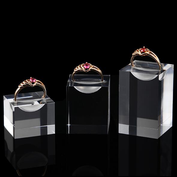 Crystal Clear Acrylic Ring Display Stand Set Buy Acrylic display