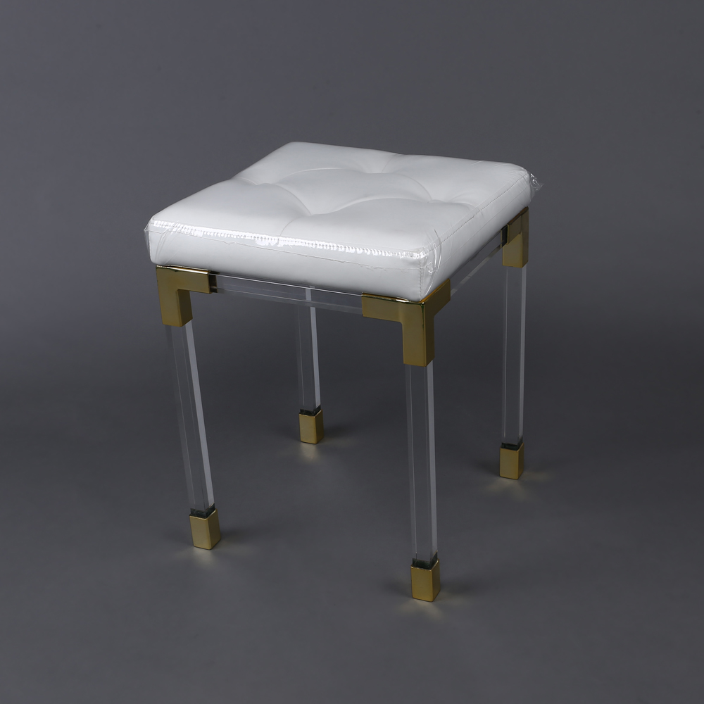 New Modern Clear Acrylic Bedroom Furniture Metal Bar Stainless Steel