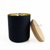 Best Selling High Quality Frosted Black Candle Jar with Lid 16oz Glass Candle Vessel