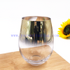 Customized Logo Design Lead Free Stemless Crystal Glass Egg Shape Drinking Cup