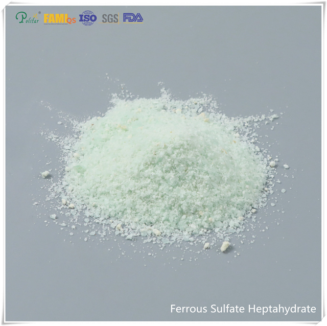 Sulfato ferroso Heptahidrato de tratamiento de agua de cristal/ fertilizante