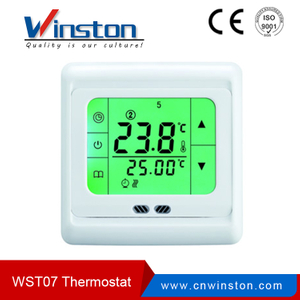 WST-07 Sistema de calentamiento de agua Pantalla LCD Termostato de habitación con CE