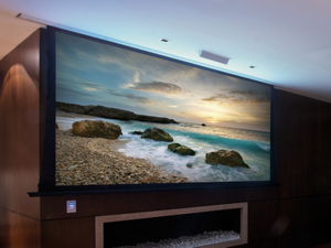 4:3 300 inch large Motorized Tab Tensioned projector screens electric projection screen big motorized projector screen fabric