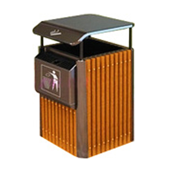 Outdoor single hole waste can for park HW-79A