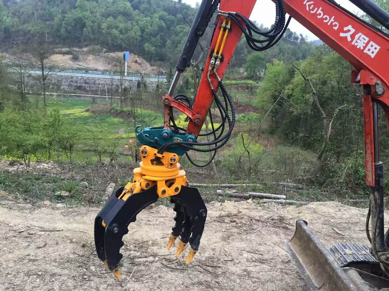 Digger Attachment Hydraulic Rotating Wood Grapple for Excavator Buy
