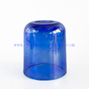 Luxury Iridescent Cobalt Blue Glass Candle Jar for Home Decor