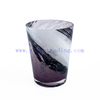 Luxury Empty Custom Handblown Glass Candle Jar with Wooden Lid